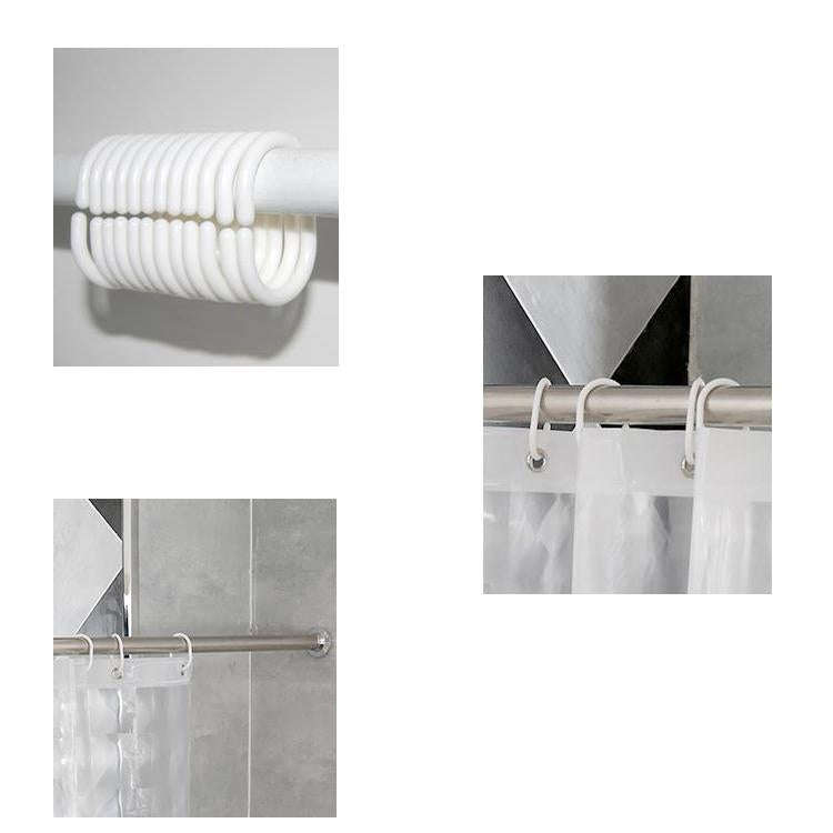 Bathroom EVA Shower Curtain 3D Translucent Thick Waterproof Mildew Sanitary Partition Curtain Sho...