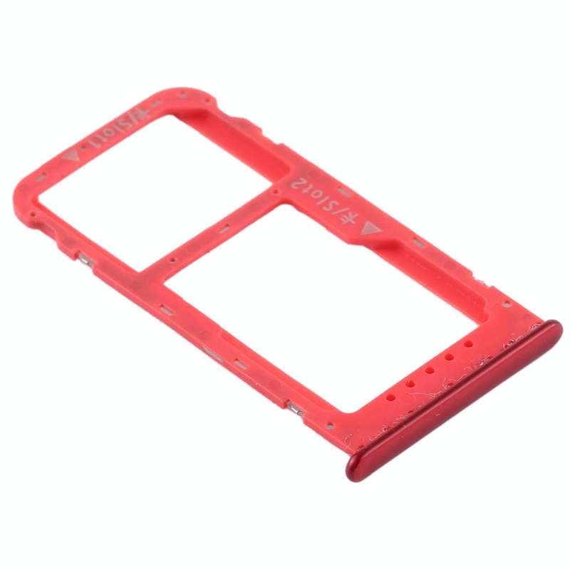 SIM Card Tray + SIM Card Tray / Micro SD Card Tray for Huawei Honor V9 Play (Red)