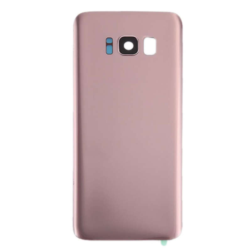 For Galaxy S8 / G950 Battery Back Cover with Camera Lens Cover & Adhesive (Rose Gold)