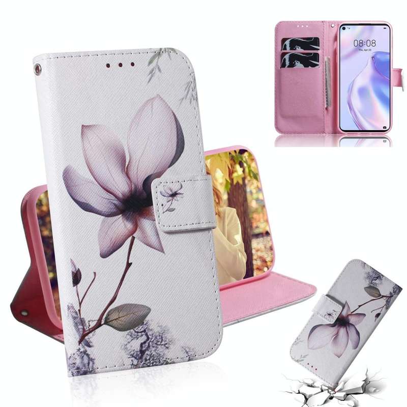 For Huawei P40 Lite 5G Colored Drawing Horizontal Flip Leather Case with Holder & Card Slot & Wal...