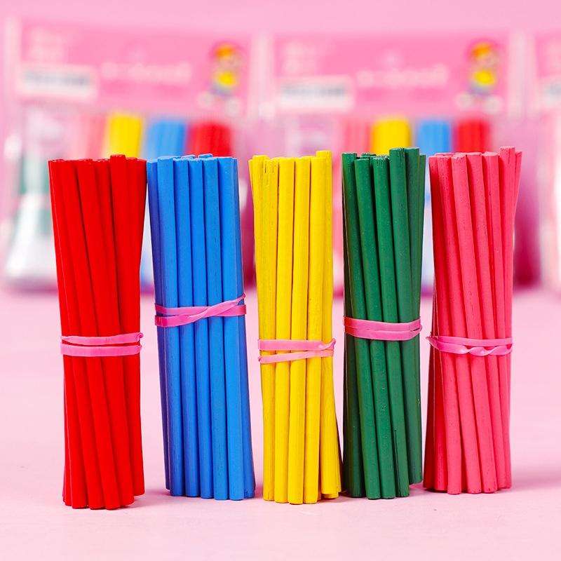 Counting Sticks Counter Teaching Aids Kindergarten Puzzle Wooden Colorful Counting Sticks