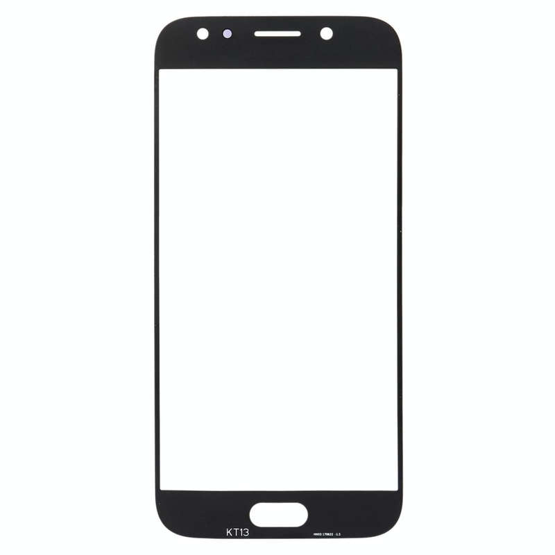 For Samsung Galaxy J7 (2017) / J730 10pcs Front Screen Outer Glass Lens (Black)