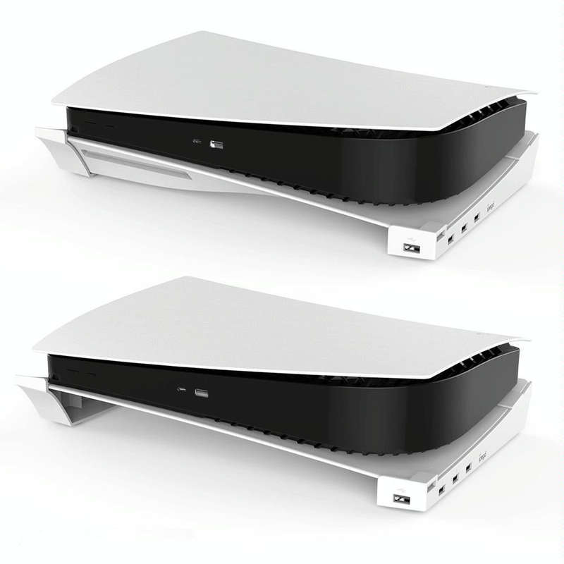 For PS5 IPEGA Horizontal Stand with 4-Port USB Hub Base Holder
