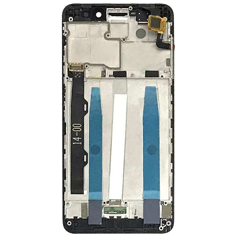 LCD Screen and Digitizer Full Assembly with Frame for Lenovo K6 Power (Black)