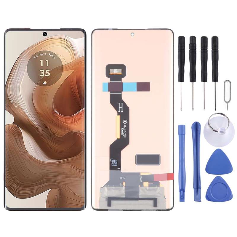 For Motorola Moto X50 Ultra Original P-OLED LCD Screen with Digitizer Full Assembly