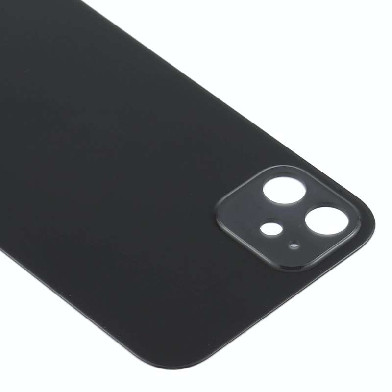 Glass Back Cover with Appearance Imitation of iP12 for iPhone XR(Black)