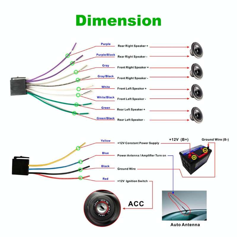 RK-535 Car Stereo Radio MP3 Audio Player with Remote Control, Support Bluetooth Hand-free Calling...