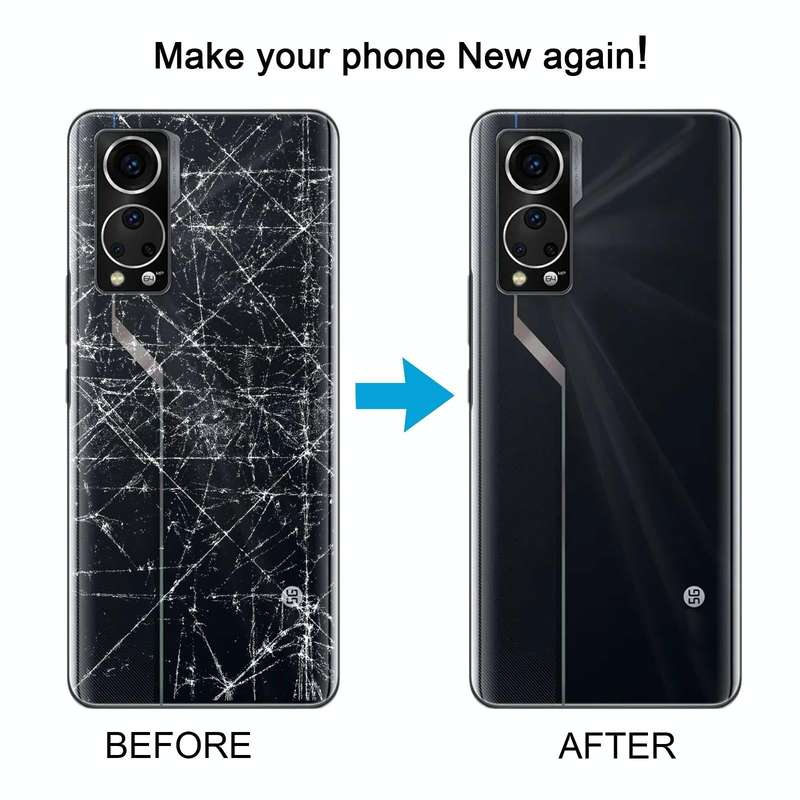 For ZTE Axon 30 5G A2322 Battery Back Cover with Camera Lens Cover(Black)