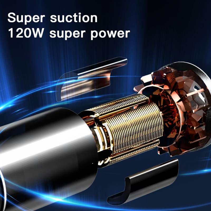 Q18 Car Strong Suction Wireless Handheld Vacuum Cleaner(Black)