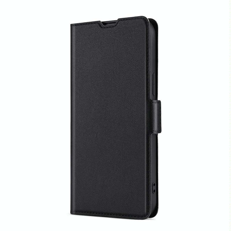 For LG G8X ThinQ / V50S ThinQ Ultra-thin Voltage Side Buckle PU + TPU Leather Phone Case(Black)