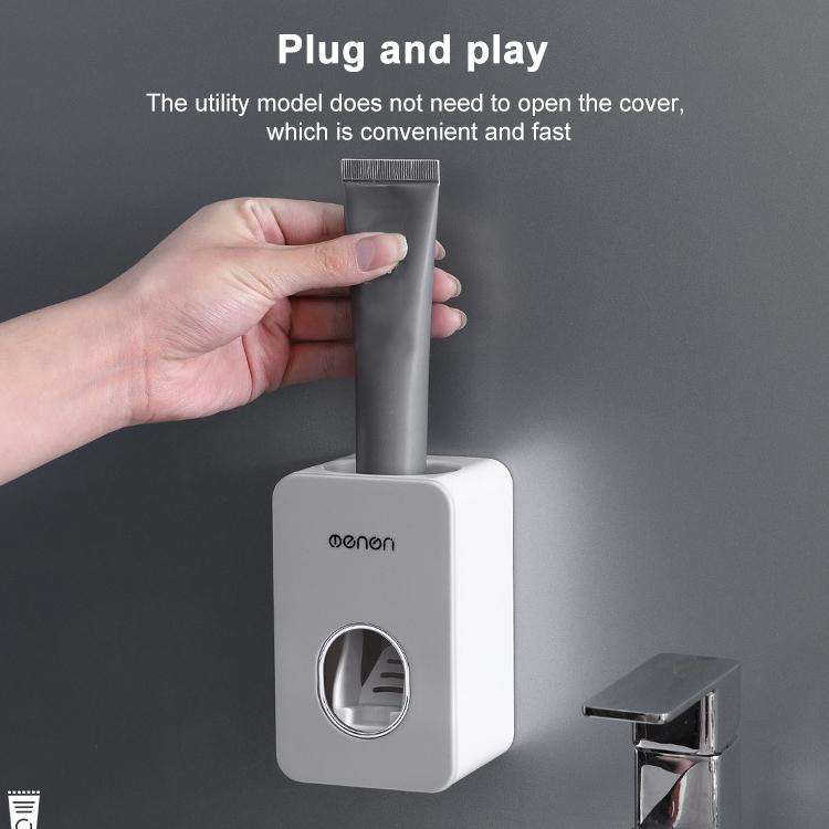 MENON Toothbrush Holder Automatic Toothpaste Squeezers Home Bathroom Set Toothpaste Dispenser Bat...