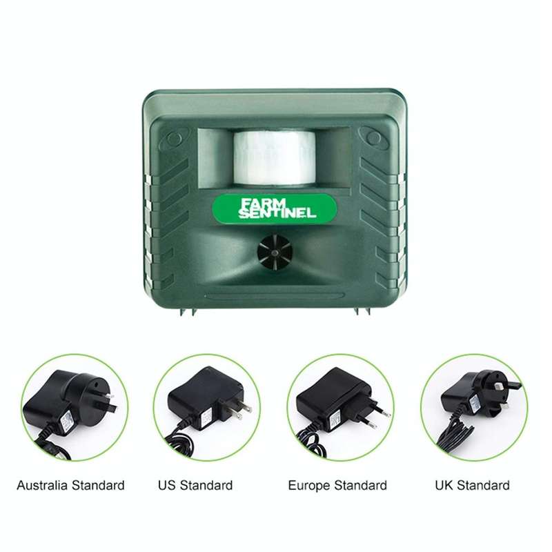 SK131 Garden Outdoor Ultrasonic Rat Repeller Snake Repelle Farm Animal Driving Device(AU Plug)