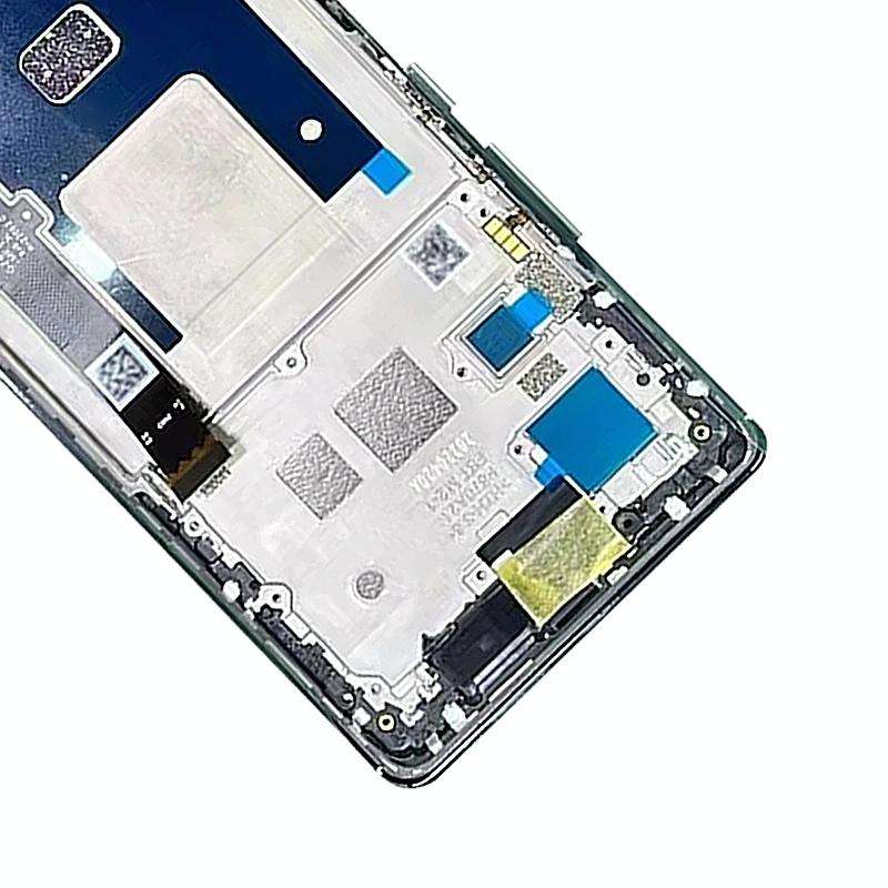 AMOLED LCD Screen For ZTE Axon 40 Pro A2023 Digitizer Full Assembly with Frame(Black)