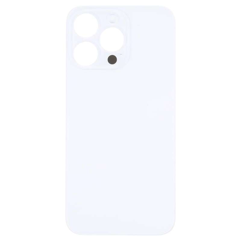 Easy Replacement Big Camera Hole Glass Back Battery Cover for iPhone 14 Pro(Silver)