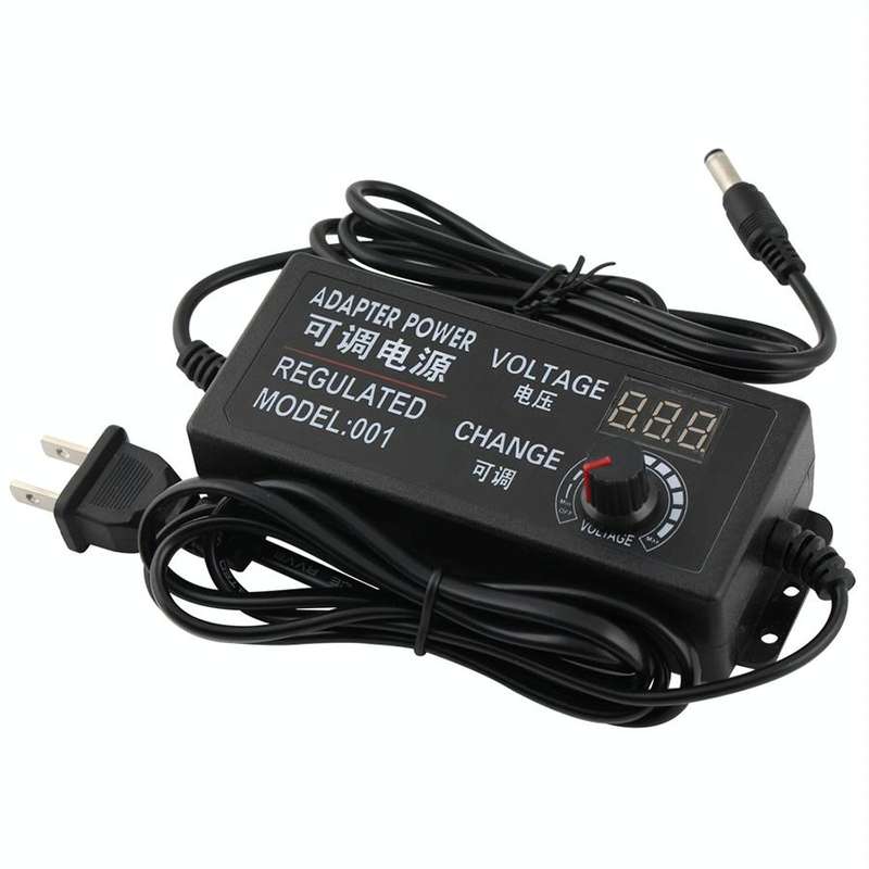 AC To DC Adjustable Voltage Power Adapter Universal Power Supply Display Screen Power Switching C...