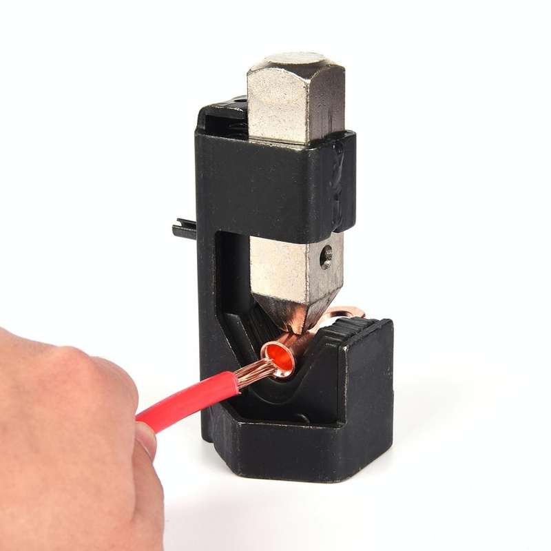 Car Battery Cable Hammer Crimper Hammer Lug Crimper Tool Pliers with T2 Copper 8 x 5/16 Heavy-dut...