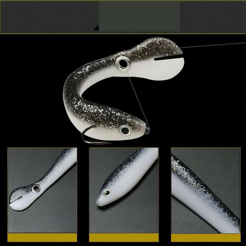 10 PCS Luya Bait Loach Bionic Bait Fishing Supplies, Specification: 6g / 10cm(Black and White)