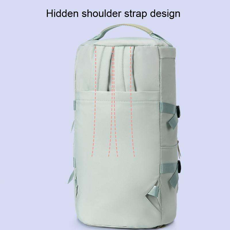 Multifunctional Travel Backpack Large Capacity Portable Drum Bag Sports Bag(Blue)