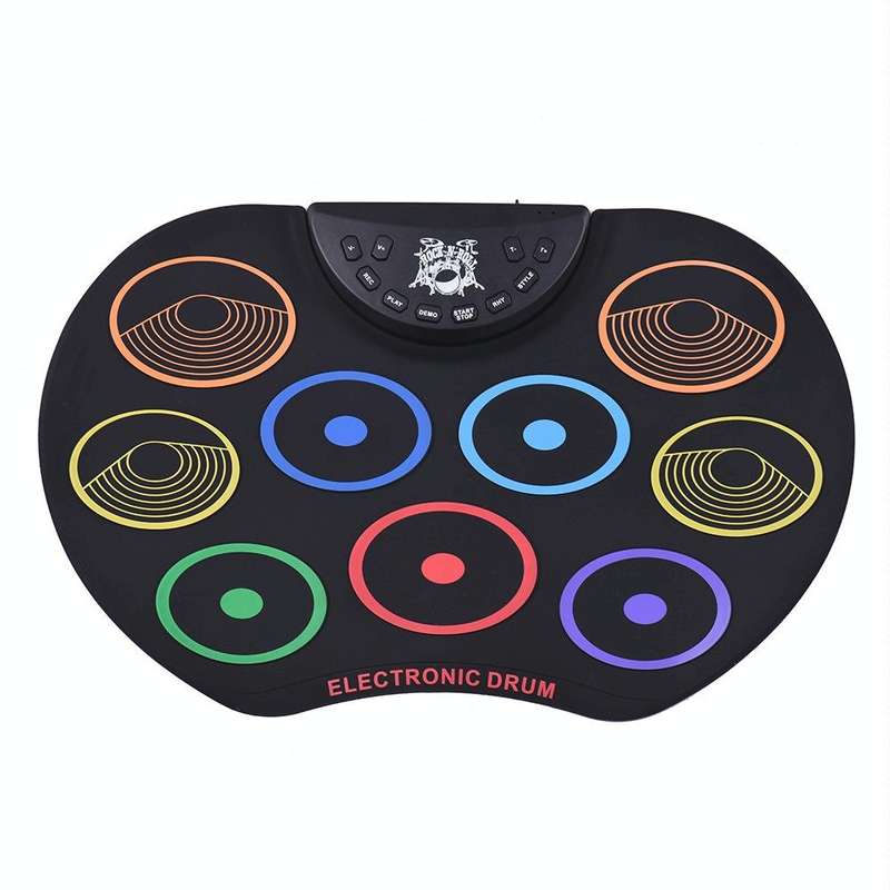 USB Colorful Hand Roll Electronic Drum Children Percussion Instrument