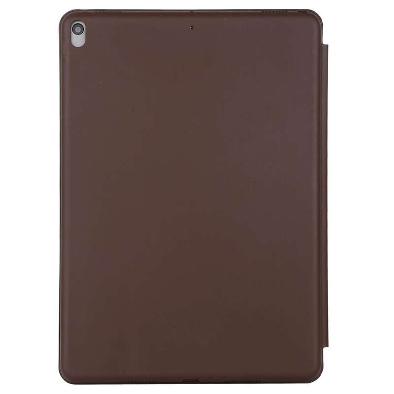 For iPad Air 3 10.5 inch Horizontal Flip Smart Leather Case with Three-folding Holder(Dark Brown)