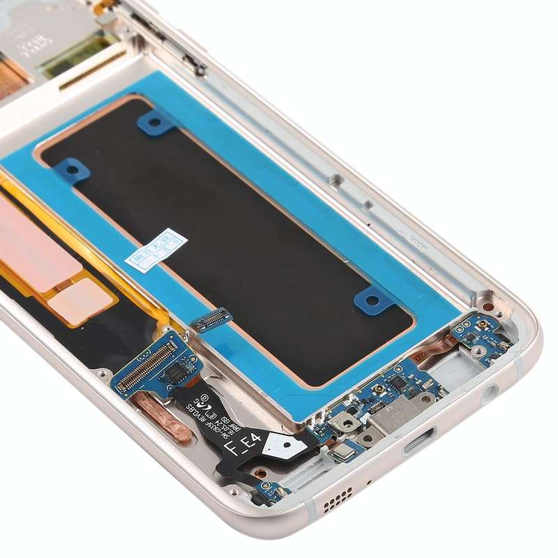 Original Super AMOLED Material LCD Screen and Digitizer Full Assembly(with Frame / Charging Port ...