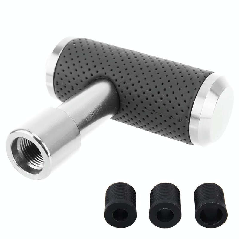 Universal Car T-shaped Gear Head Gear Shift Knob(Silver)