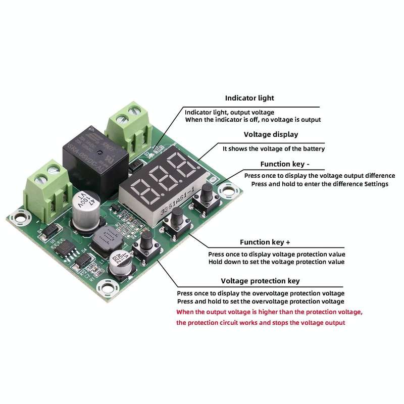 JH-M609 Battery DC Voltage Protection Module DC6-80V