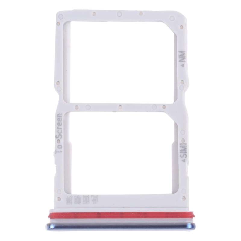 SIM Card Tray + NM Card Tray for Huawei nova 7 SE 5G Youth (Blue)