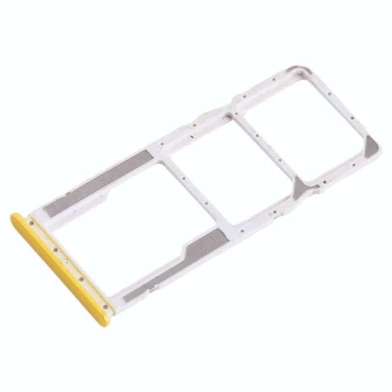 For Xiaomi Poco M5 4G SIM Card Tray + SIM Card Tray + Micro SD Card Tray (Yellow)