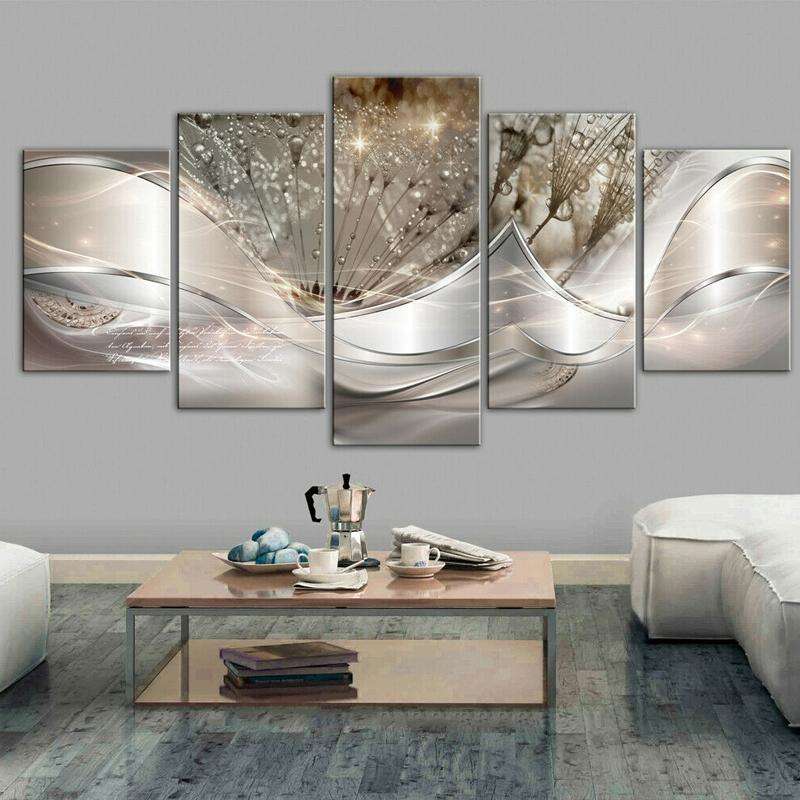 Sofa Background Wall Decorative Painting Hanging Paintings Frameless, Size: 20x50cm(Yellow)