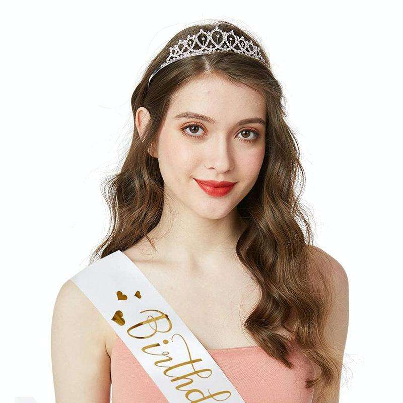 WM-02 Crystal Diamond Birthday Party Wedding Updo Crown, Color: Gold 50