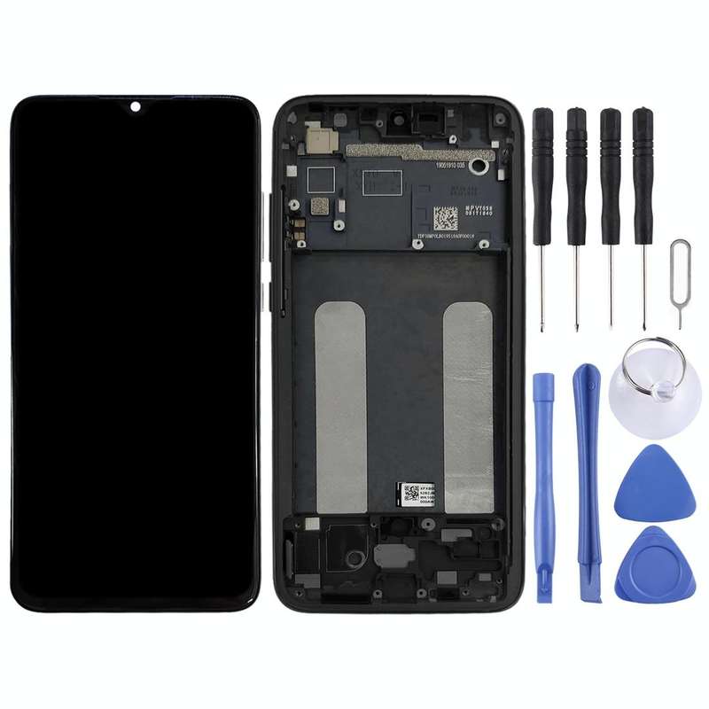 Original LCD Screen for Xiaomi Mi CC9 Digitizer Full Assembly with Frame(Black)