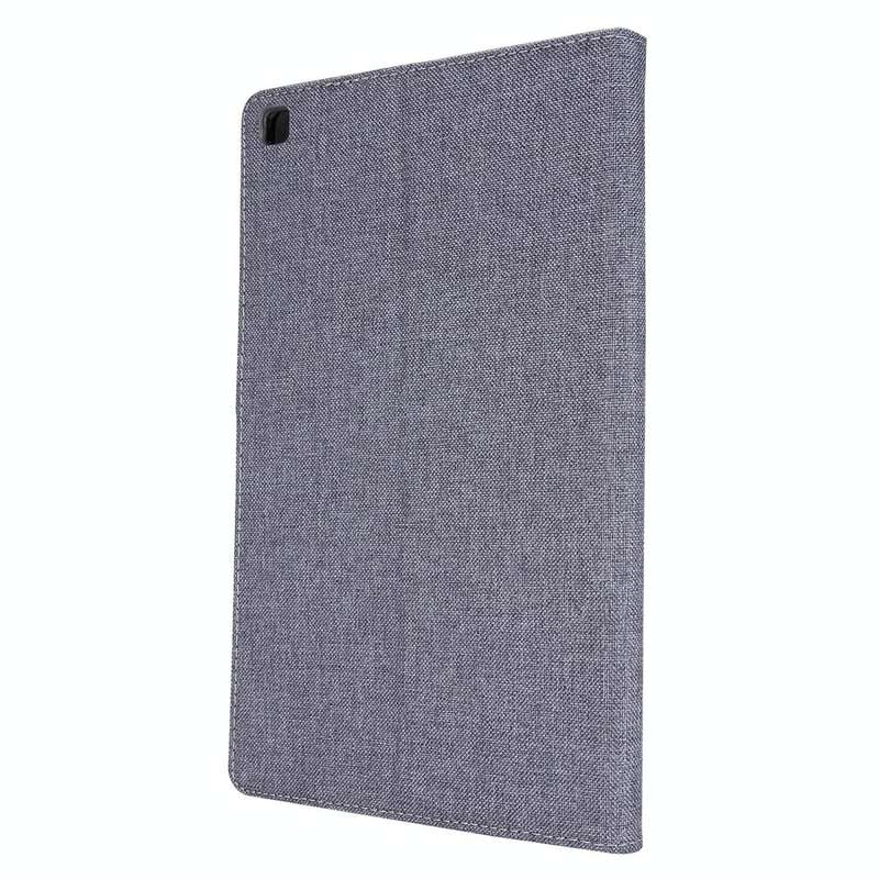 For Samsung Galaxy Tab S6 Lite Horizontal Flip TPU + Fabric PU Leather Protective Case with Name ...