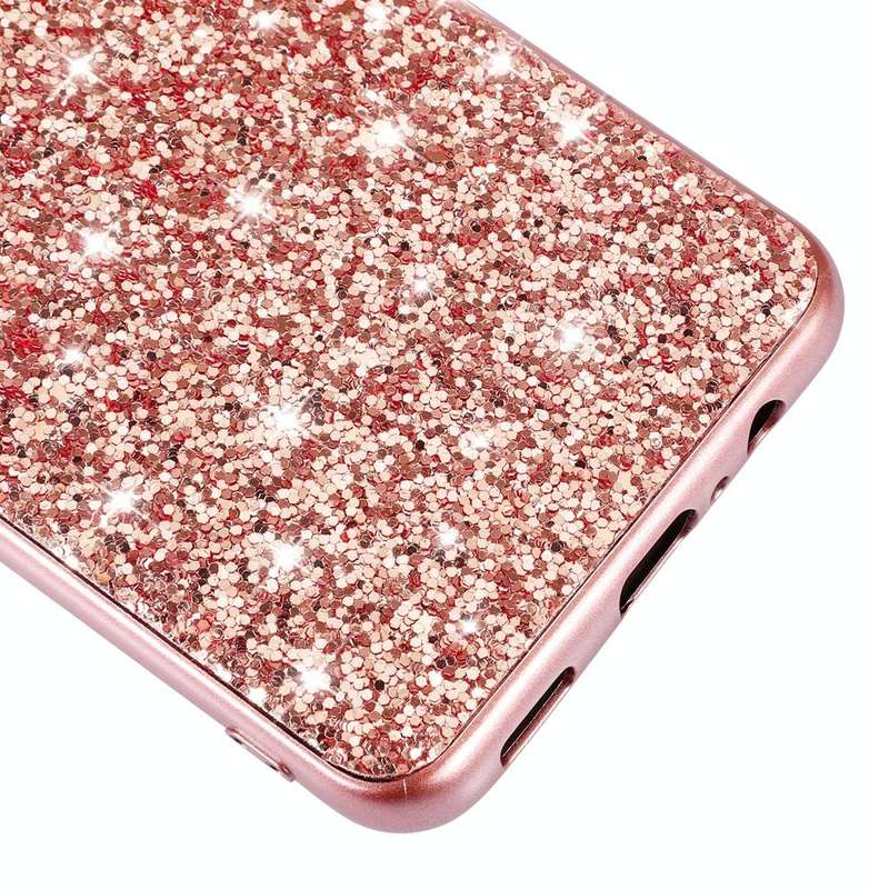 For Samsung Galaxy A54 5G Glitter Powder Shockproof TPU Phone Case(Black)