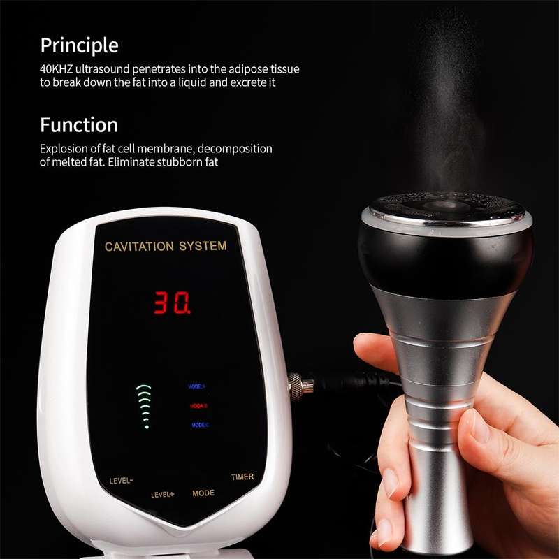 40K Cavitation Ultrasonic Body Slimming Machine Weight Loss Ultrasound Massager UK Plug