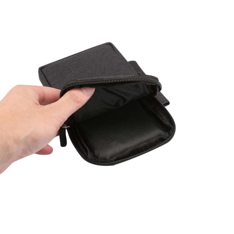 Single checked denim Multi-functional Universal Mobile Phone Waist Pack Case for 6.3 Inch or Belo...