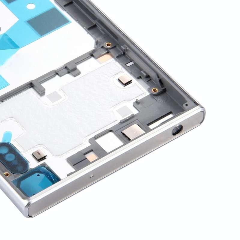 Back Battery Cover + Back Battery Bottom Cover + Middle Frame for Sony Xperia XZ(Silver)