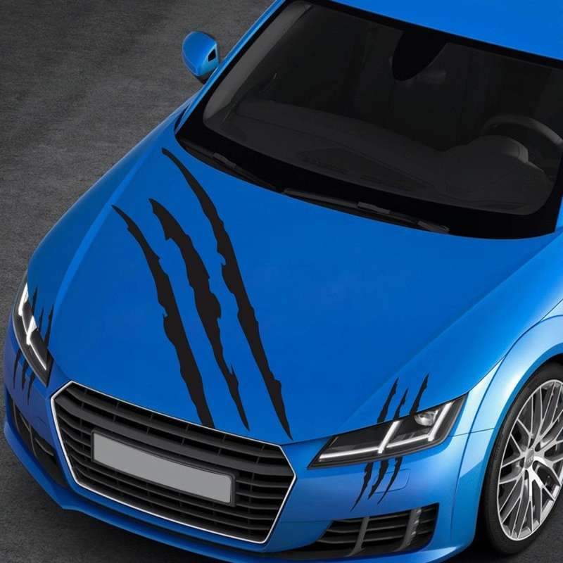 D-865 Claw Scratches Pattern Car Modified Decorative Sticker(Black)