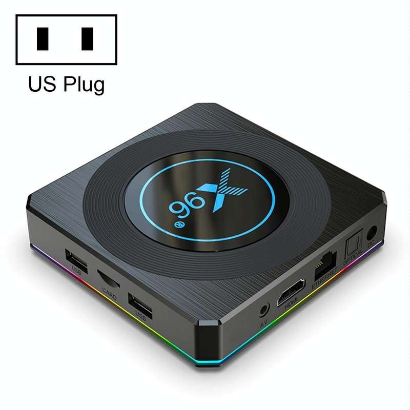 X96 X4 8K Smart TV BOX Android 11.0 Media Player, Amlogic S905X4 Quad Core ARM Cortex A55, RAM: 2...