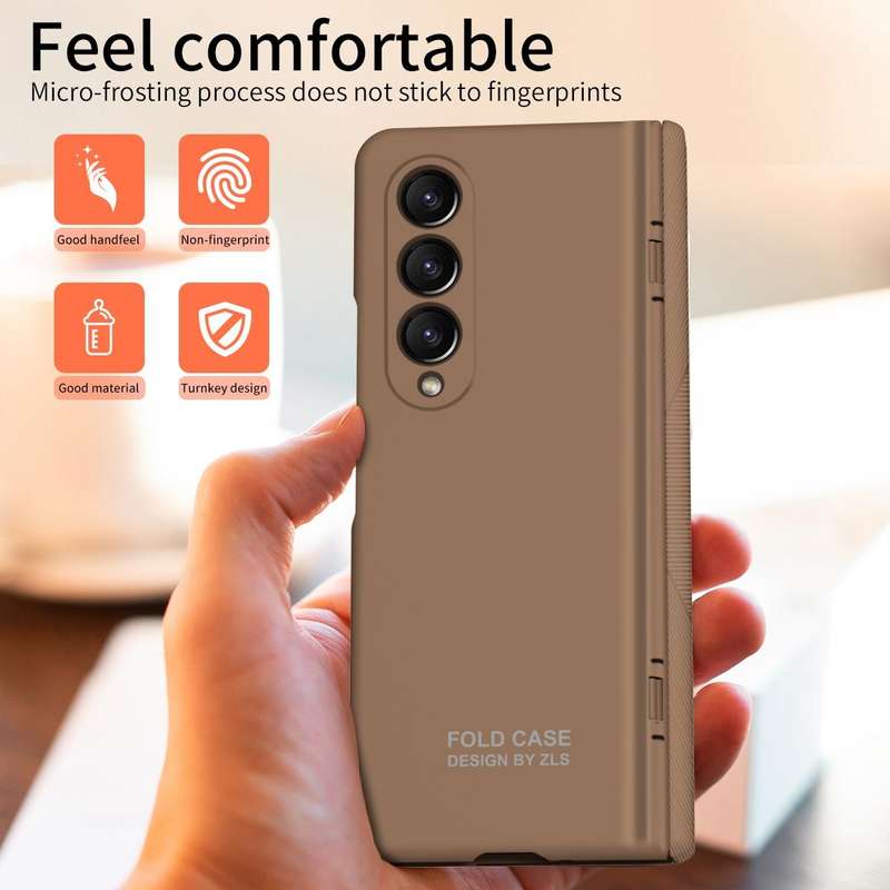 For Samsung Galaxy Z Fold4 5G Extraordinary Series Hinged Folding Full Phone Case with Pen Slot &...