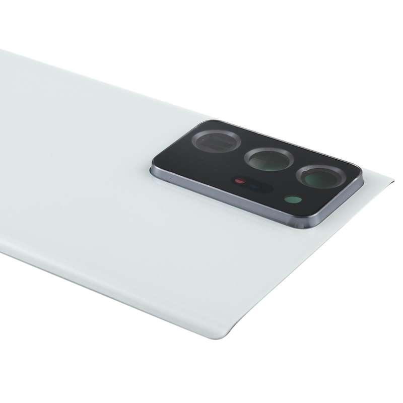 For Samsung Galaxy Note20 Ultra Battery Back Cover with Camera Lens Cover (White)