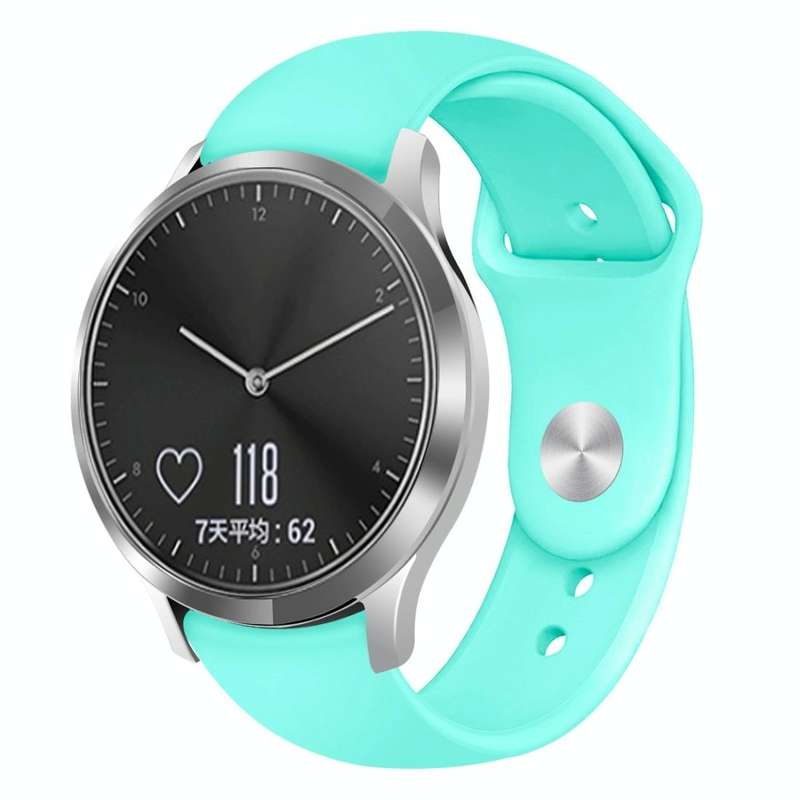 For Garmin Vivoactive 3 / Vivomove HR Solid Color Reverse Buckle Silicone Watch Band, Size: Small...