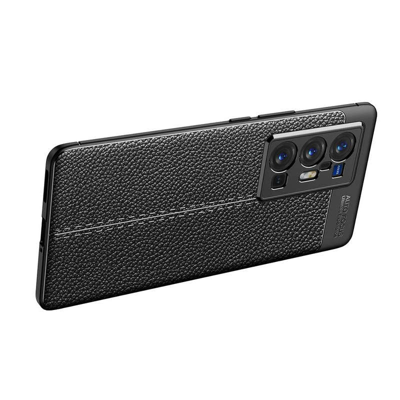 For vivo X70 Pro+ Litchi Texture TPU Shockproof Case(Black)