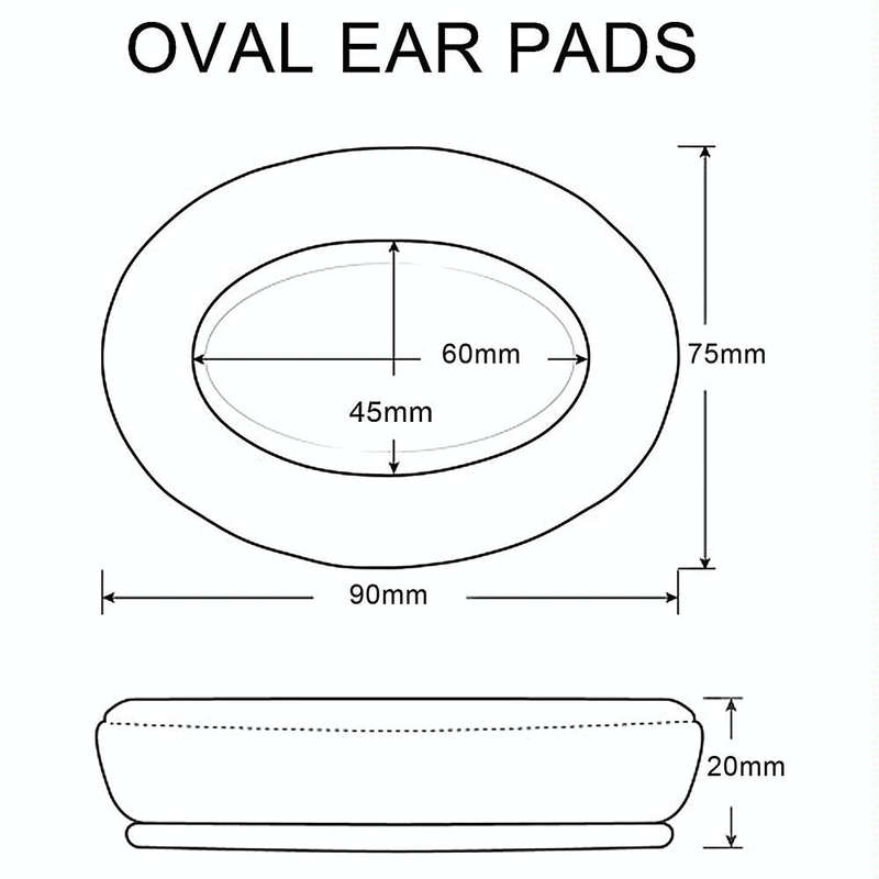 1 Pair For JBL E55BT Headphone Cover Foam Cover(Black)