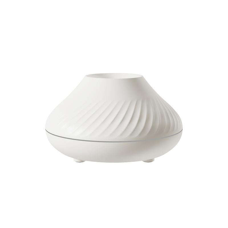 DQ705 Volcanic Flame Aroma Diffuser Essential Oil Lamp Air Humidifier with Color Night Light(Beige)
