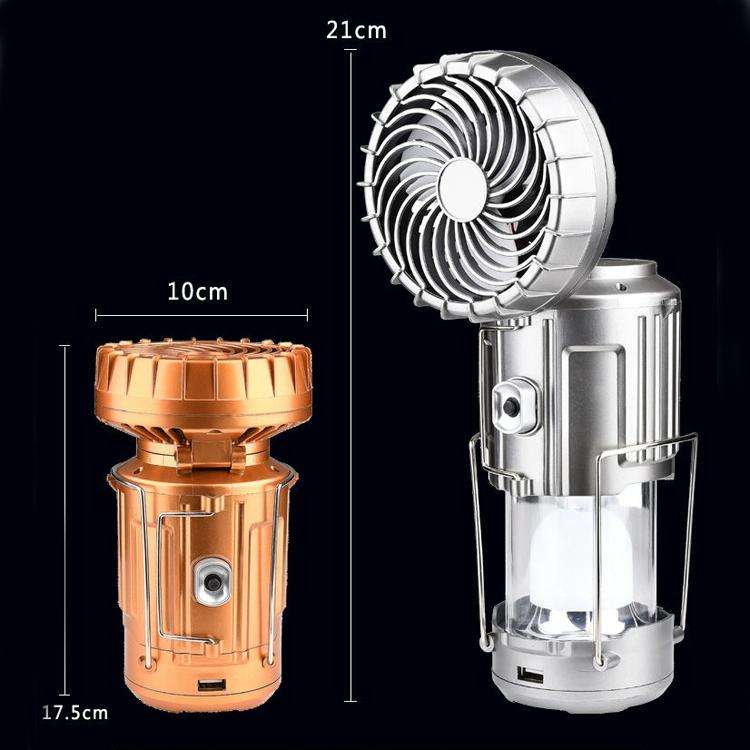Outdoor Solar Fan Light Camping Light Portable Stretch Switch Horse Lantern, EU Plug, Type: 9399F...