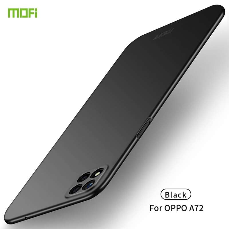 For OPPO A72 MOFI Frosted PC Ultra-thin Hard Case(Black)
