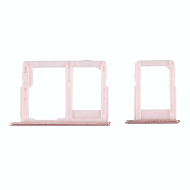 For Galaxy J5 Prime / G570 & J7 Prime / G610 SIM Card Tray + Micro SD & SIM Card Tray (Rose Gold)