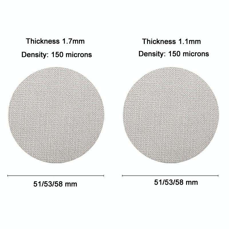 Stainless Steel Sintered Sheet Coffee Splash Filter, Size: 53mm x 1.7mm
