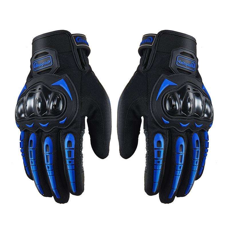 Riding Tribe MCS-17 Motorcycle Gloves Touch Screen Outdoor Riding Gloves, Size: L(Blue)
